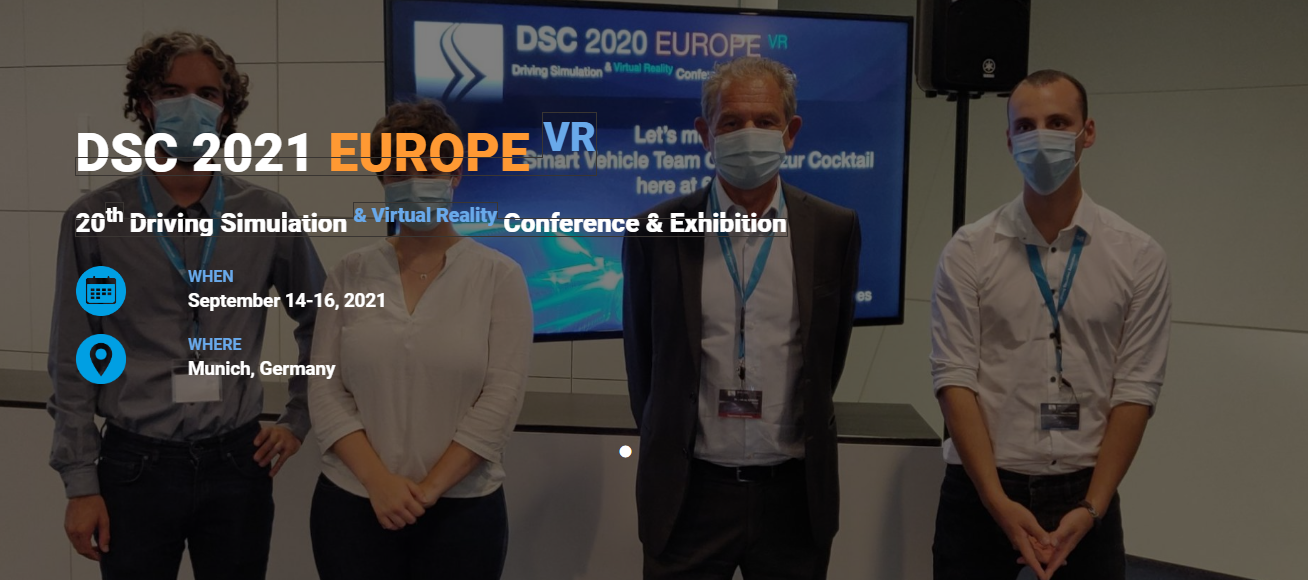 Driving Simulation & Virtual Reality Conference & Exhibition
