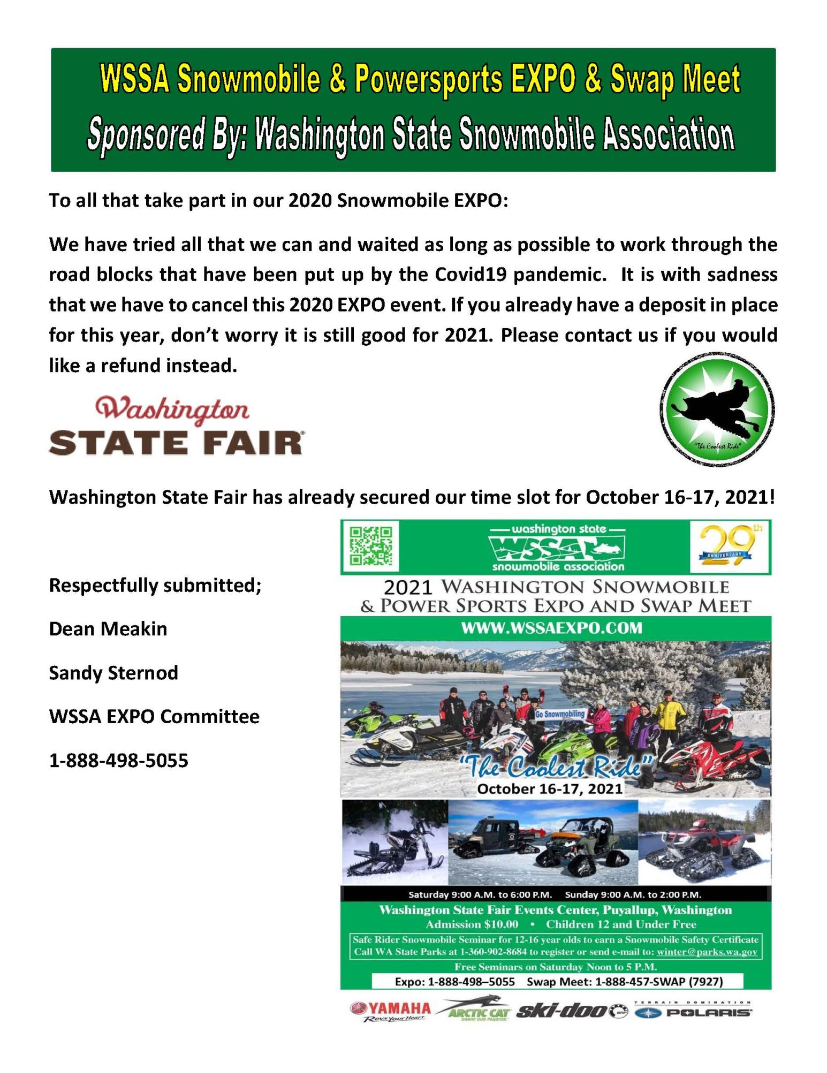 WSSA Snowmobile Expo & Swap Meet